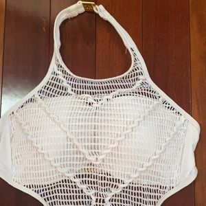 New with tags: Kenneth Cole women’s knit bathing suit size M